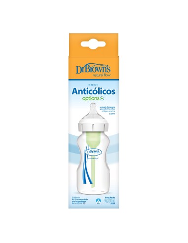 Biberón Dr Brown´s anticólico boca ancha 270 ml