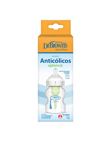 Biberón Dr Brown´s anticólico boca ancha 150 ml