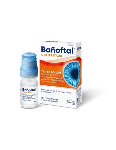 BAÑOFTAL OJO IRRITADO MULTIDOSIS GOTAS 0.4%